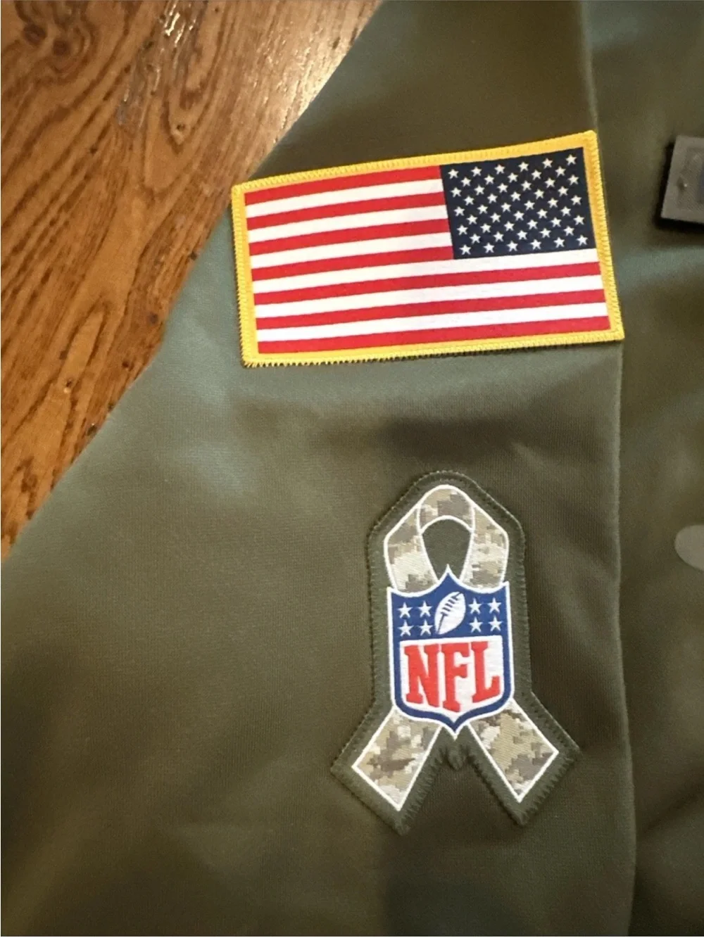 New England Patriots Nike Hoodie Mens XL Olive Salute To Service Military